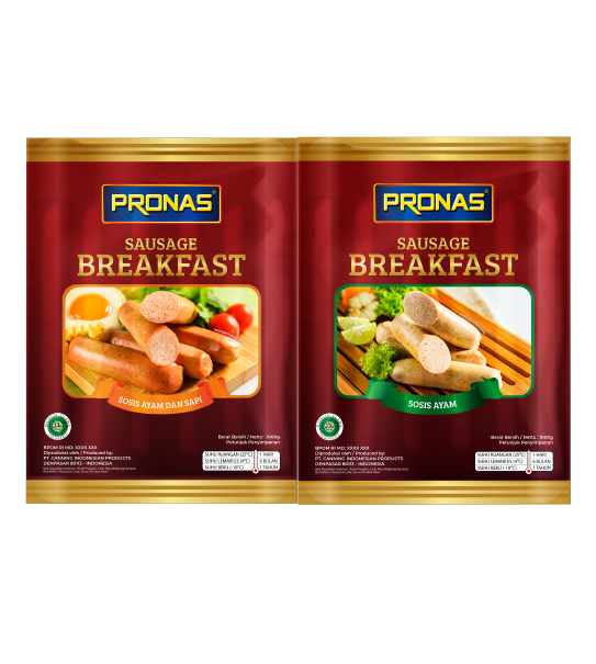 Sausage Breakfast Pronas Ayam/ Ayam & Sapi Pronas